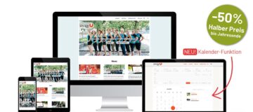 Website-System: 50% Aktion und neue Kalender-Funktion