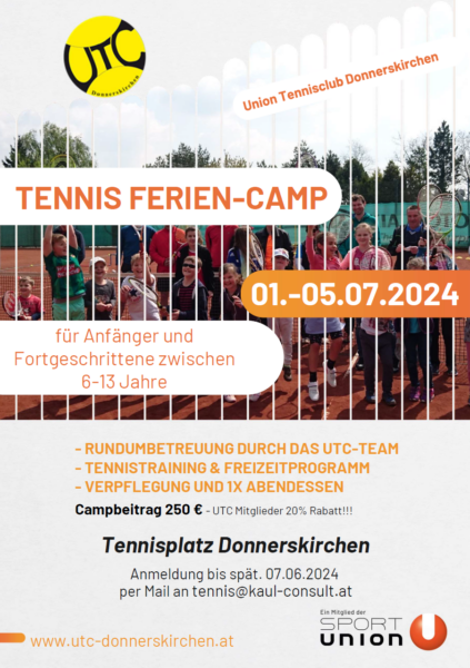 UTC Donnerskirchen Feriencamp 2024