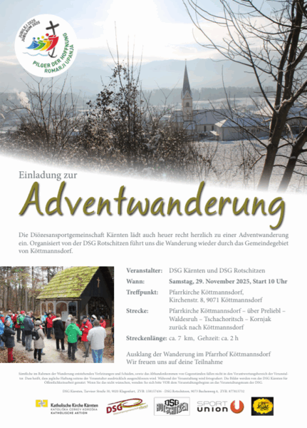 Einladung Adventwanderung 2025