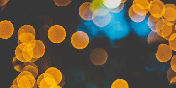 Bokeh orange