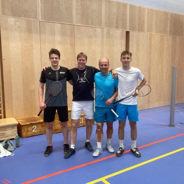 Badminton 2024 LM allgem. Kl. 1.Niederhuber, 3. Putz im HD