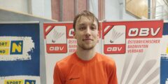 Badminton_Niederhuber Kai von der Union Neuhofen erfolgreicher Spieler bei den 68. Österr. Staatsmeisterschaften - (c) Niederhuber Klaus