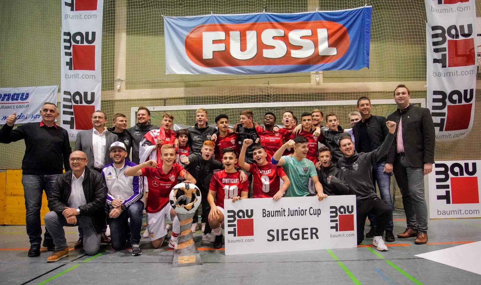 Der Vfb Stuttgart Gewinnt Den Baumit Junior Hallencup Zum 3 Mal Sportunion Oberosterreich