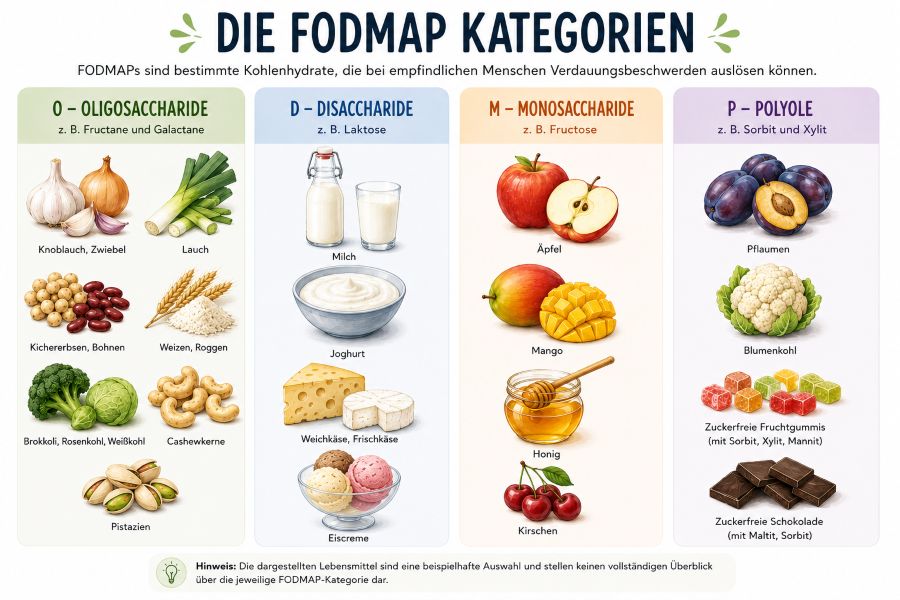 Die FODMAP Kategorien