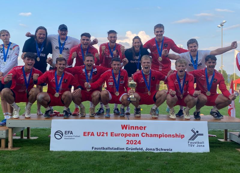 Faustball_U21-Junioren Österreich (Europameister) - ©TSV Jona-Sebastian Kammer