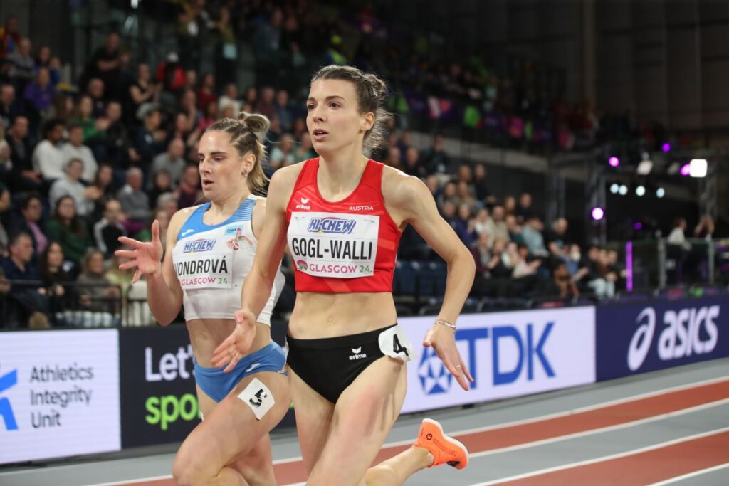 Gogl-Walli bei der Leichtathletik Hallen-WM