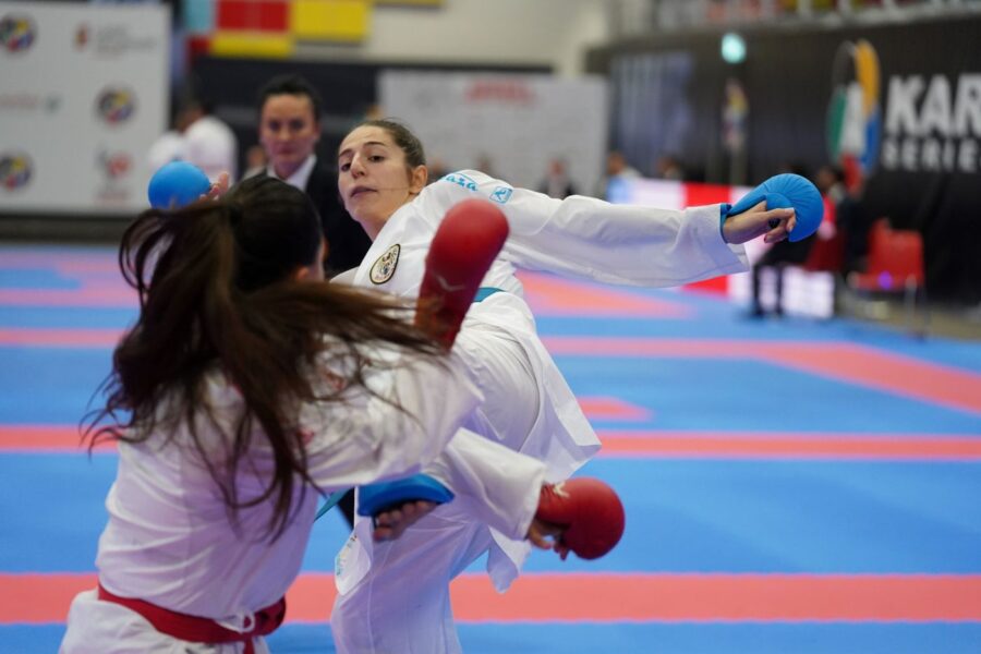 Karate_Vize-Europameisterin schlug Vize-Weltmeisterin - Lejla Topalovic feiert einen Premier League-Sieg in Kairo - (c) Martin Kremser