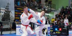 Karate_Zweimal Silber in der Youth League für Karate-do Wels Athleten_Oleksandr Cheban_ (c) Martin Kremser