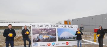 Spatenstich Volleyballhalle Ried