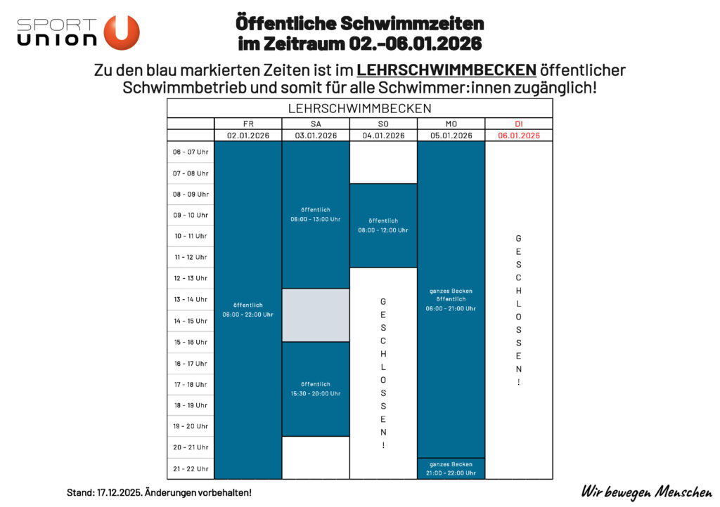 Hinweisschild_Schwimmzeiten 02.-06.01