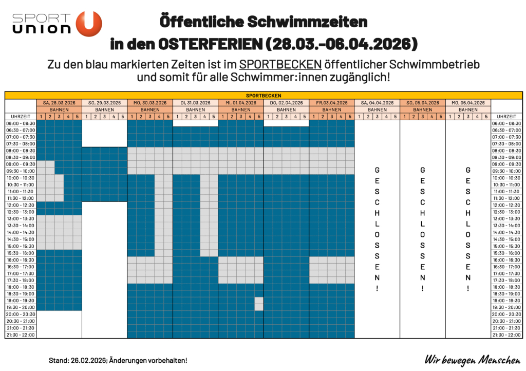 Hinweisschild_Schwimmzeiten OSTERFERIEN 2026_Seite_1
