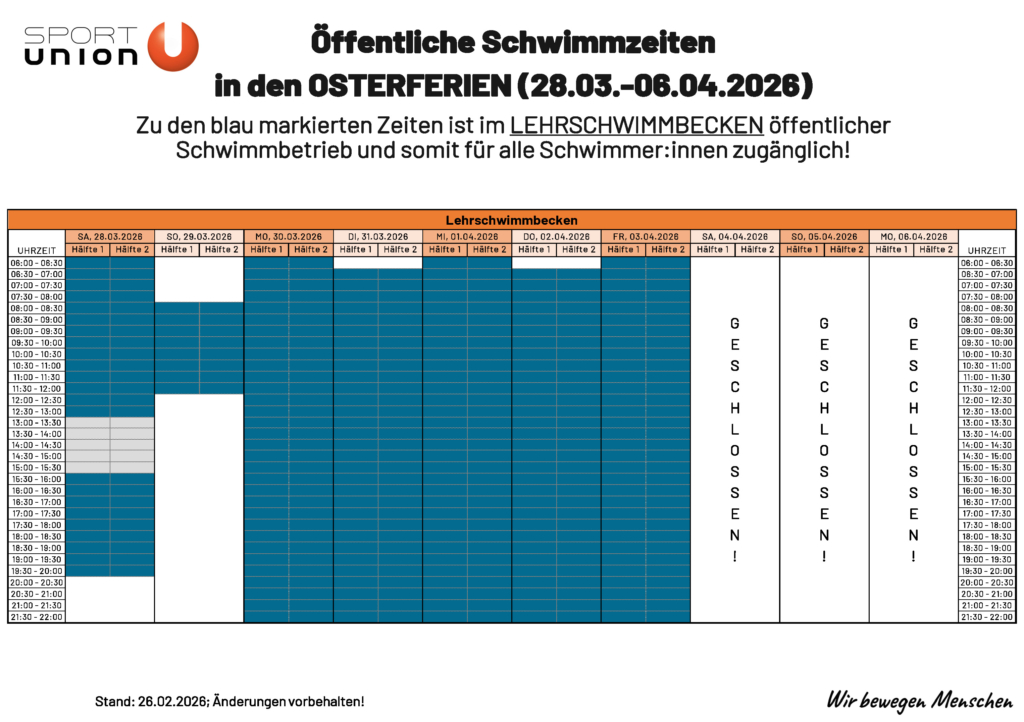 Hinweisschild_Schwimmzeiten OSTERFERIEN 2026_Seite_2