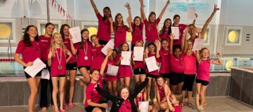 Gruppenbild Synchronschwimmer:innen