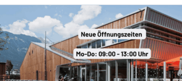 Neue Öffnungszeiten
