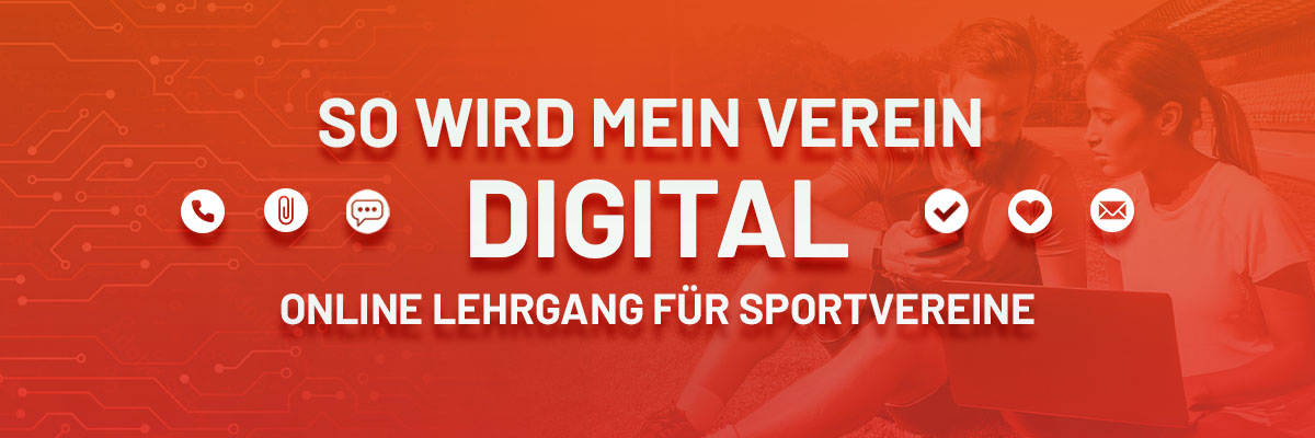 So wird mein Verein digital - Website Header