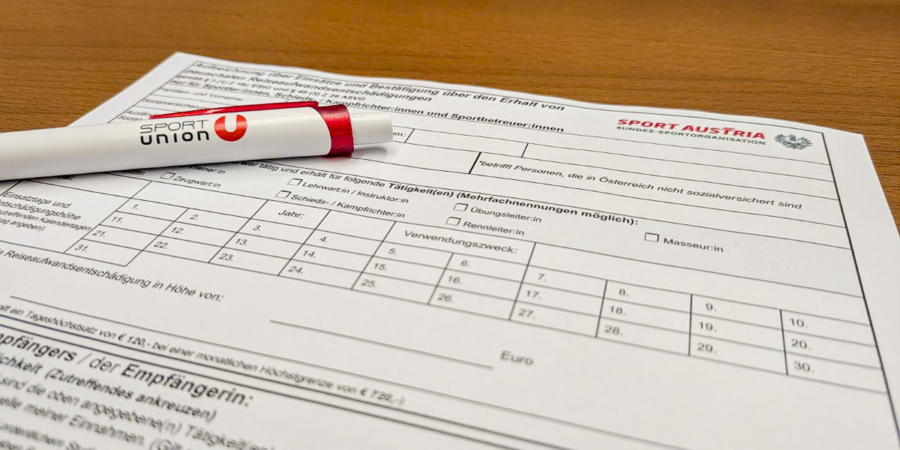 PRAE Formular und SPORTUNION Kugelschreiber