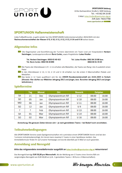 Ausschreibung Seite 1 SU HM