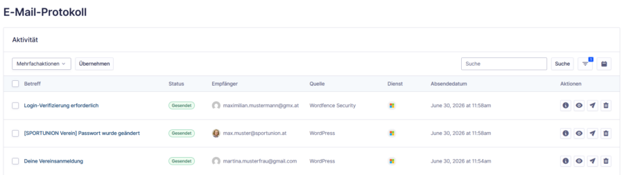E-Mail-Protokoll Gravity SMTP E-Mail-Protokoll Gravity SMTP