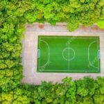 Fußballplatz im Grünen