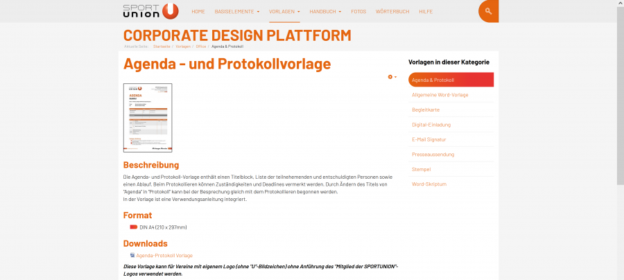 Screenshot Design-Plattform
