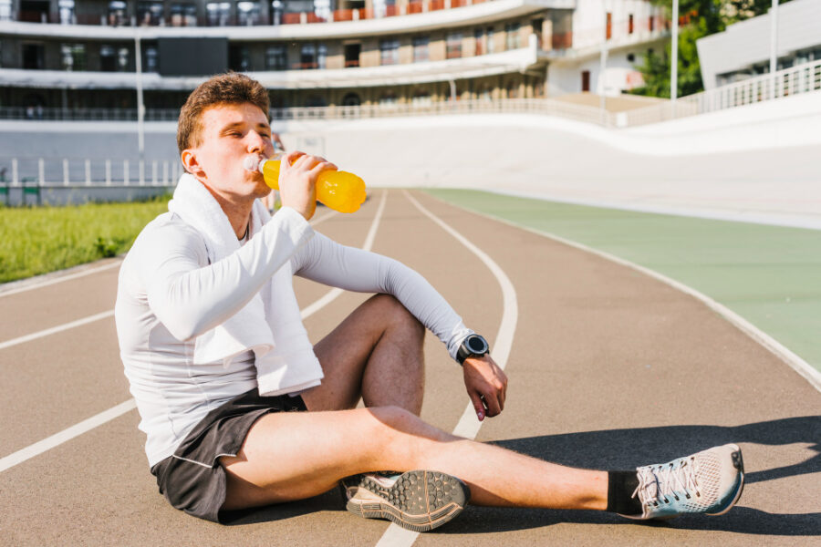 Trinken beim Laufen