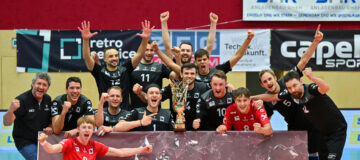 Image shows the rejoicing of team Waldviertel