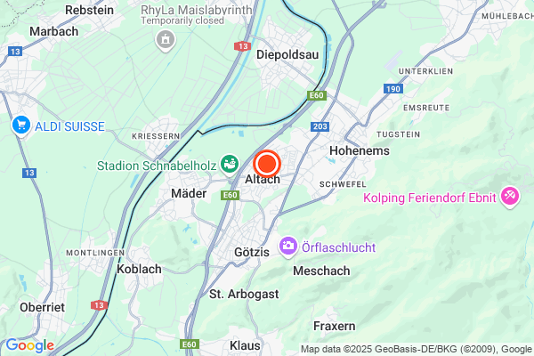 Bild der Adressposition auf der Karte